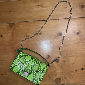 Zara Lime Snakeskin Crossbody